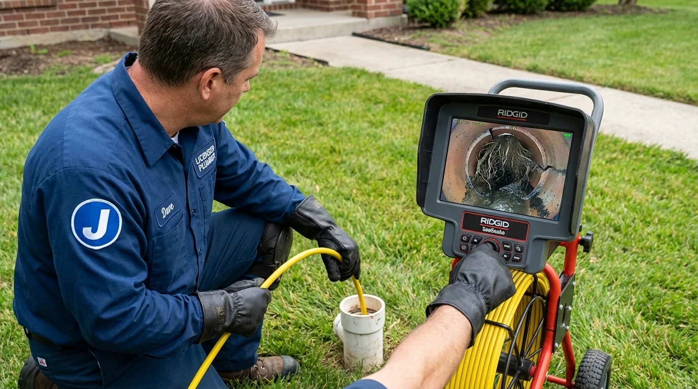 Sewer camera inspection being performed by Johns Plumbing LLC in Quebradillas